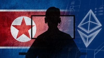 North Korean hackers and cryptocurrency theft infographic