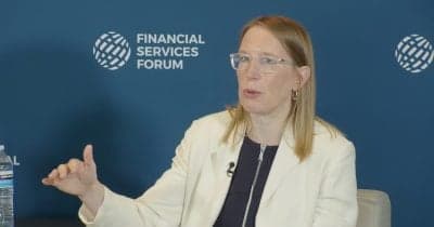 SEC Commissioner Hester Peirce discussing tokenized stocks and regulation.
