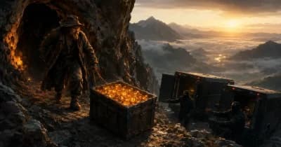 Illustration of Bitcoin transfer from dormant wallets to trading firms.