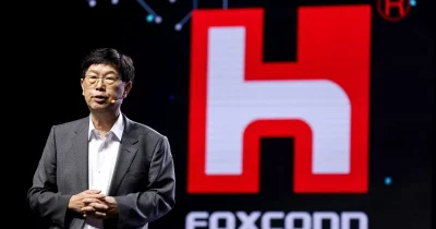 Foxconn chairman Young Liu discussing AI advancements and growth potential.