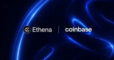 Coinbase Ventures and Ethena partnership announcement graphic