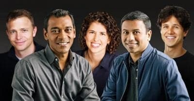 Benchmark venture capital firm logo with investment growth imagery