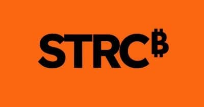 Strategy Inc logo with a financial graph showing stock performance trends.