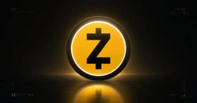 Zcash cryptocurrency price chart showing significant rebound after Ironwood upgrade announcement.
