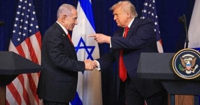 President Trump and Prime Minister Netanyahu discussing military tensions with Iran.