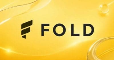Fold Holdings logo with Bitcoin graphics illustrating financial growth.
