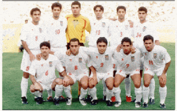 Iran and Belgium players during their World Cup match