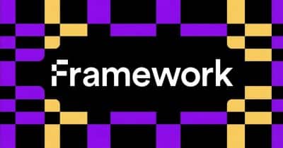 Framework Ventures logo with a backdrop of technology and innovation themes.