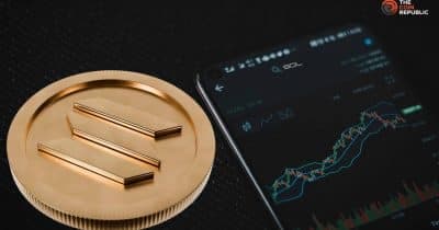 Solana's SOL token price chart with declining on-chain metrics