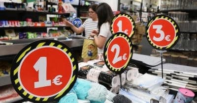 Graph showing Spanish inflation rates compared to ECB target and energy price fluctuations.
