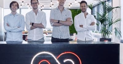Bending Spoons IPO announcement with NASDAQ logo