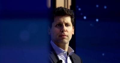 Sam Altman testifying before the U.S. Senate on AI leadership.
