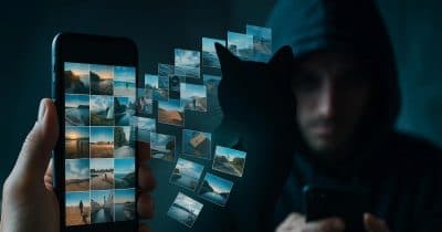 Illustration of mobile malware threat to cryptocurrency security