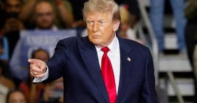 President Trump addressing the nation following Iran's missile attack on US forces.