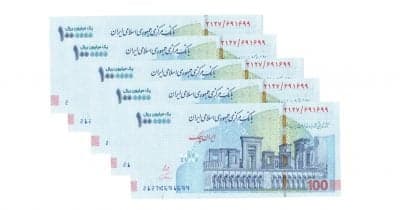 Graph showing the decline of the Iranian rial against the dollar from January 2025 to July 2026.