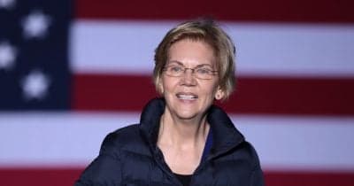 Senator Elizabeth Warren speaking about cryptocurrency regulation and the CLARITY Act.