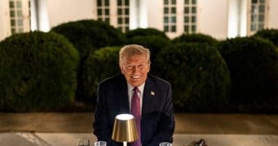 President Trump at the White House summit on cryptocurrency regulation