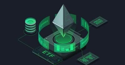 Infographic showing Ethereum ETFs $189.15 million inflow and market performance trends.