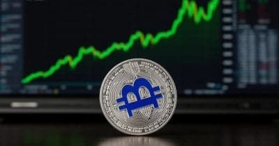 A chart illustrating Bitcoin's price surge following the US Treasury's bond buyback announcement.