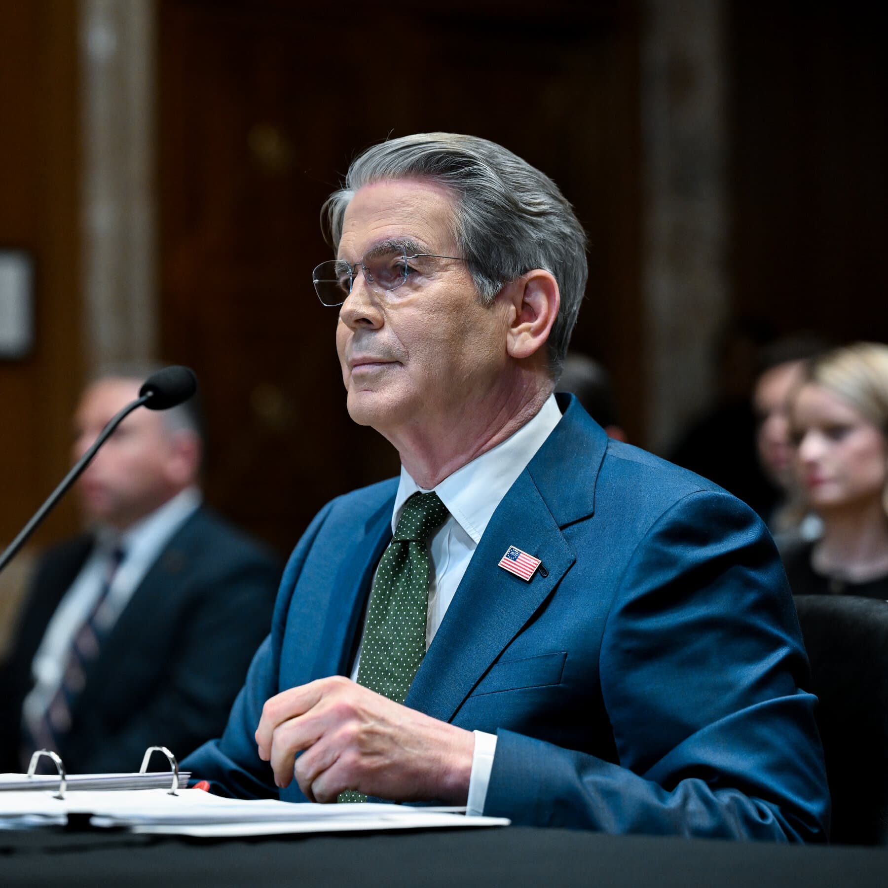 U.S. Treasury Secretary Scott Bessent discussing sanctions on Iran.