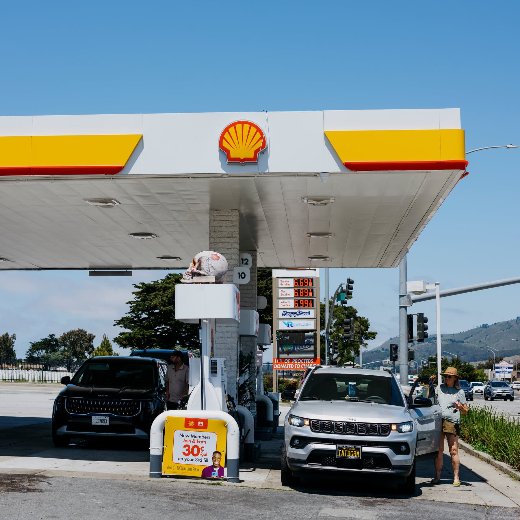 President Trump discussing gas tax suspension amid rising fuel prices.
