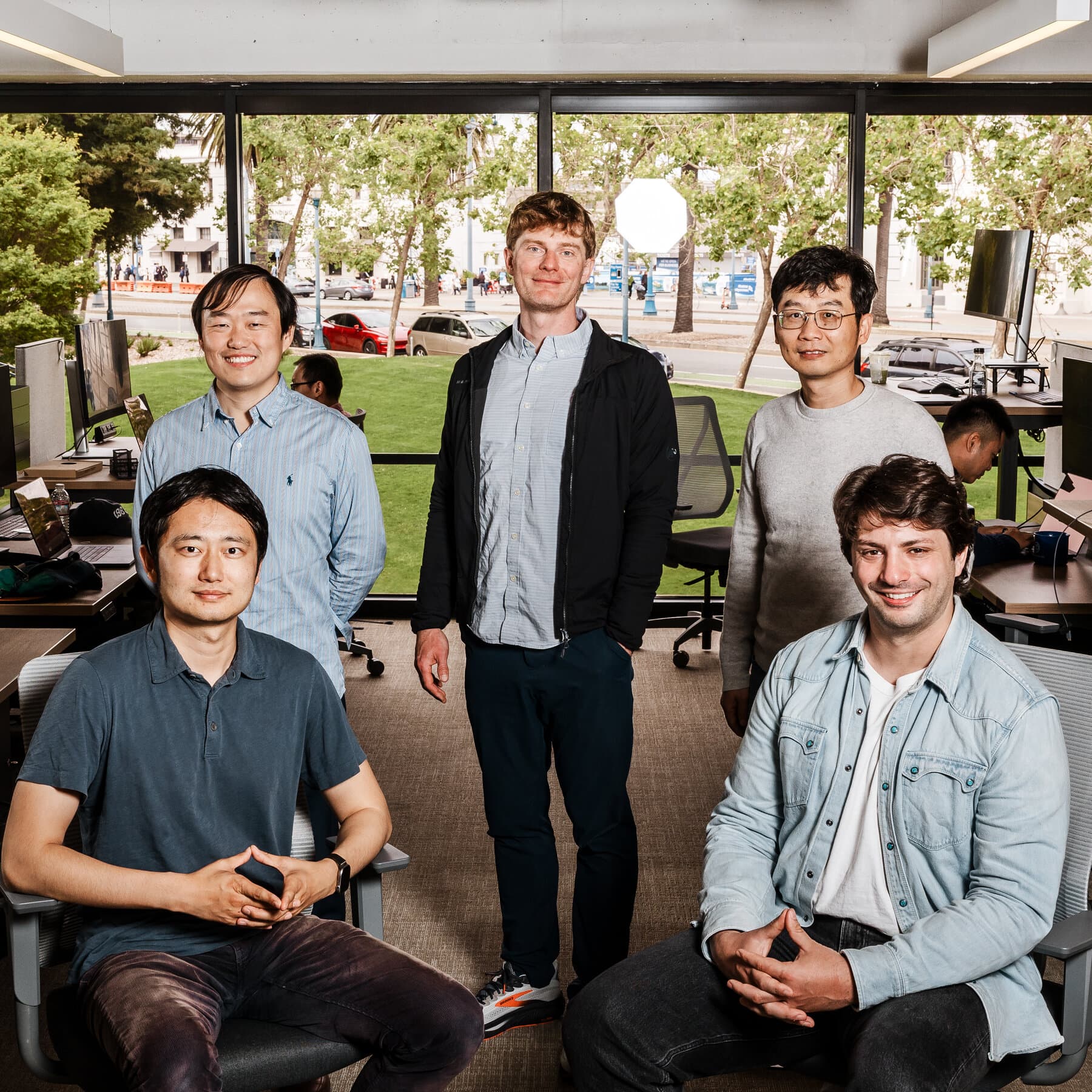 Hero image depicting advanced AI technology and funding growth.