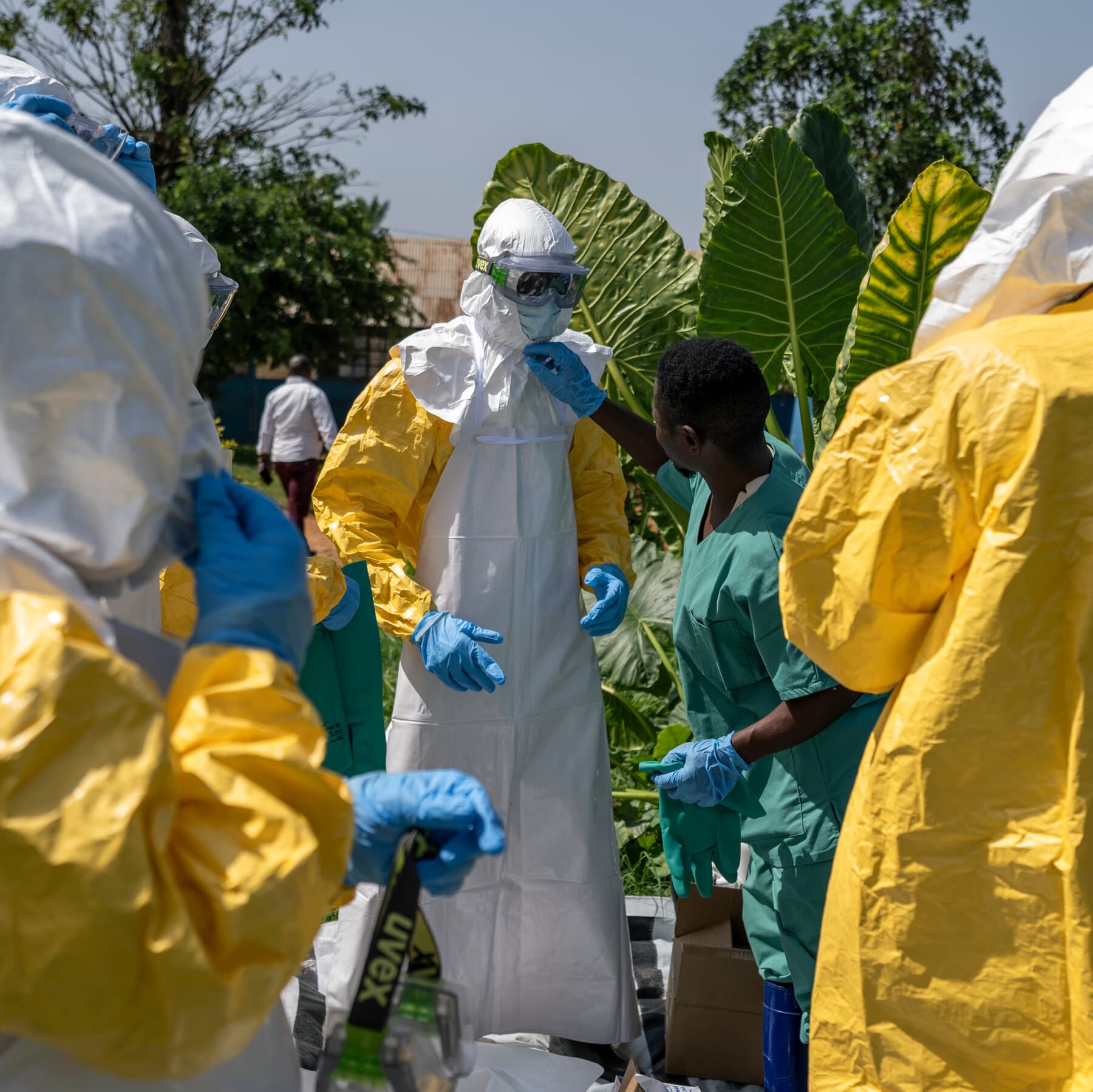 Nurses recovering from Ebola in the Democratic Republic of Congo