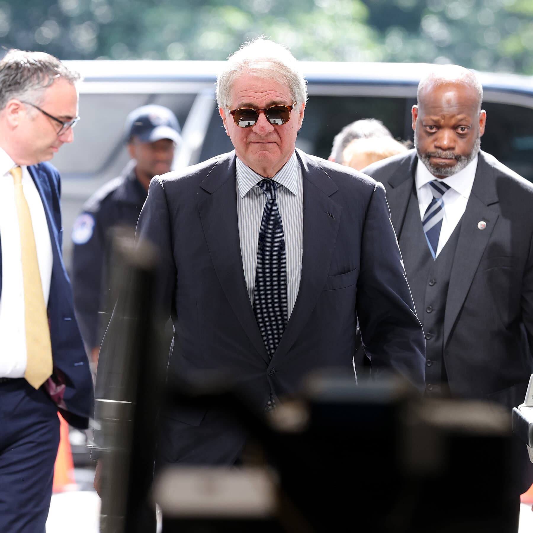 Leon Black during a congressional hearing related to Jeffrey Epstein.