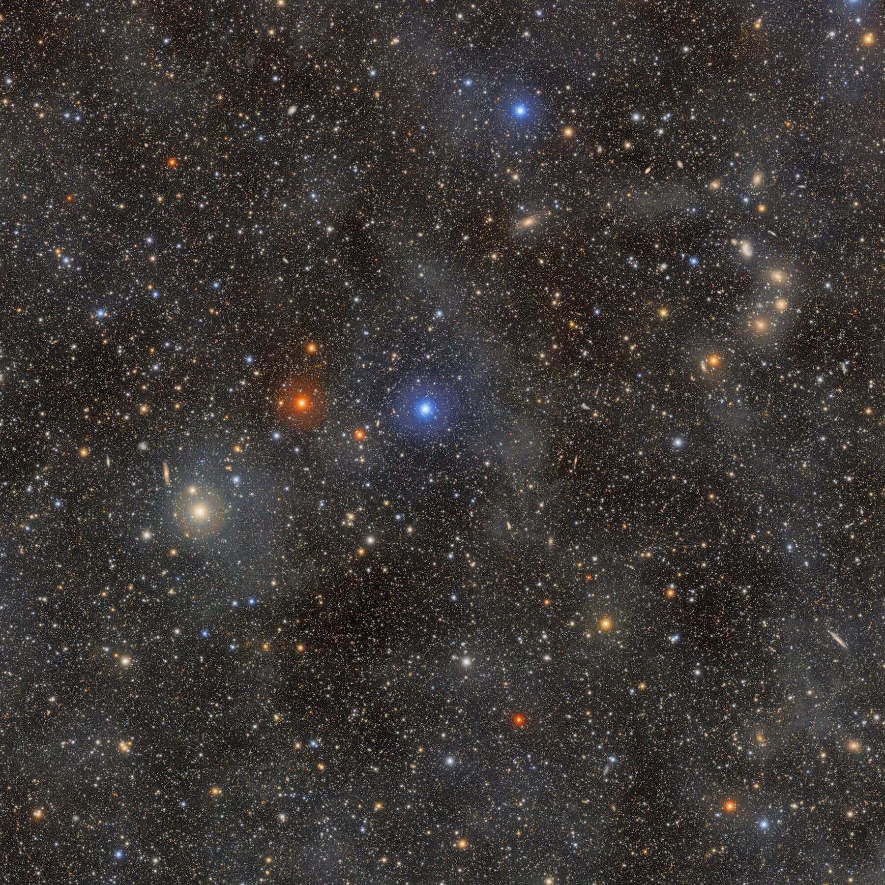 Astronomical view of the southern night sky captured by the Vera C. Rubin Observatory.