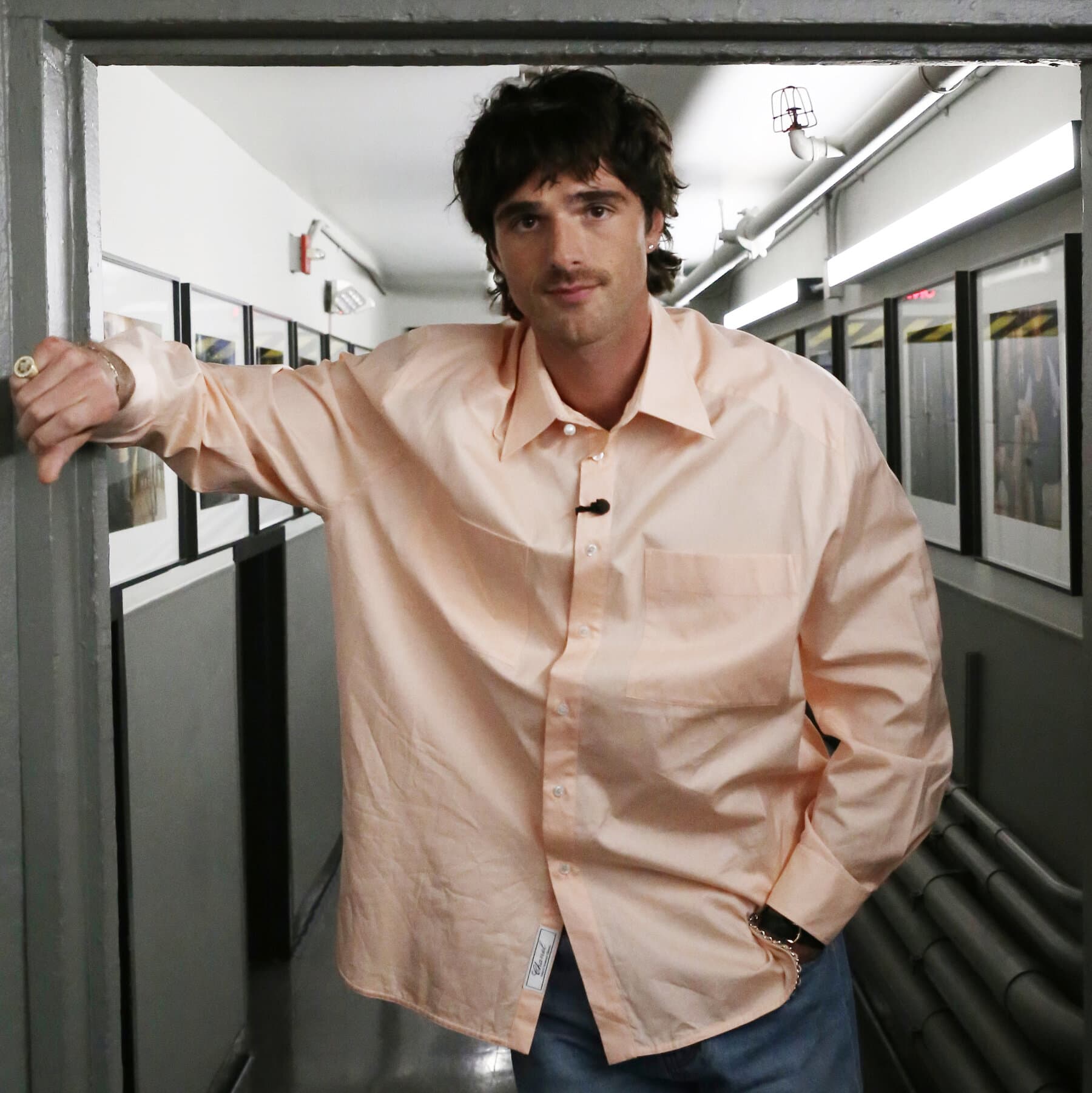 Chanel logo alongside Charvet's historic shirt designs