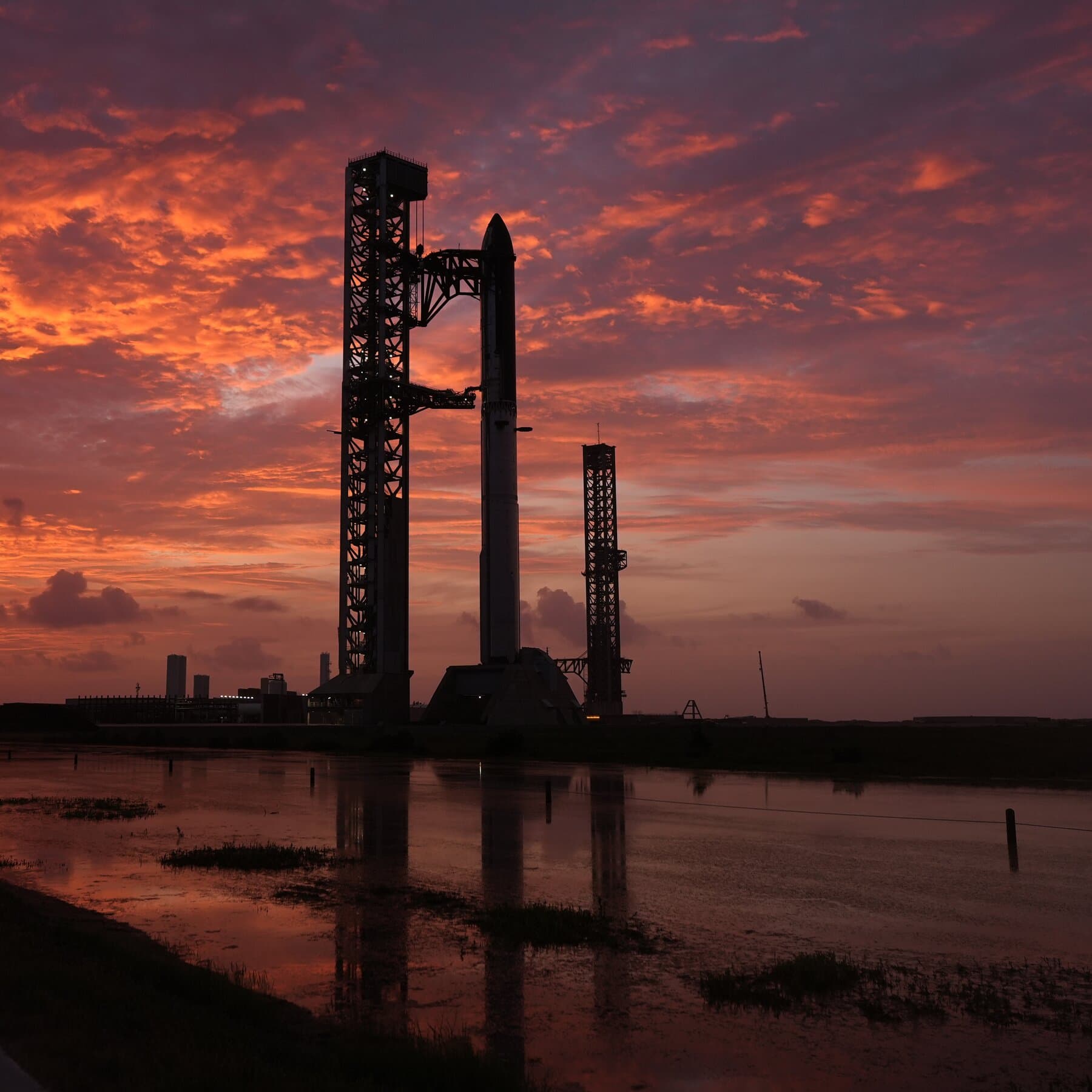 SpaceX Starship rocket preparing for its 13th test flight.