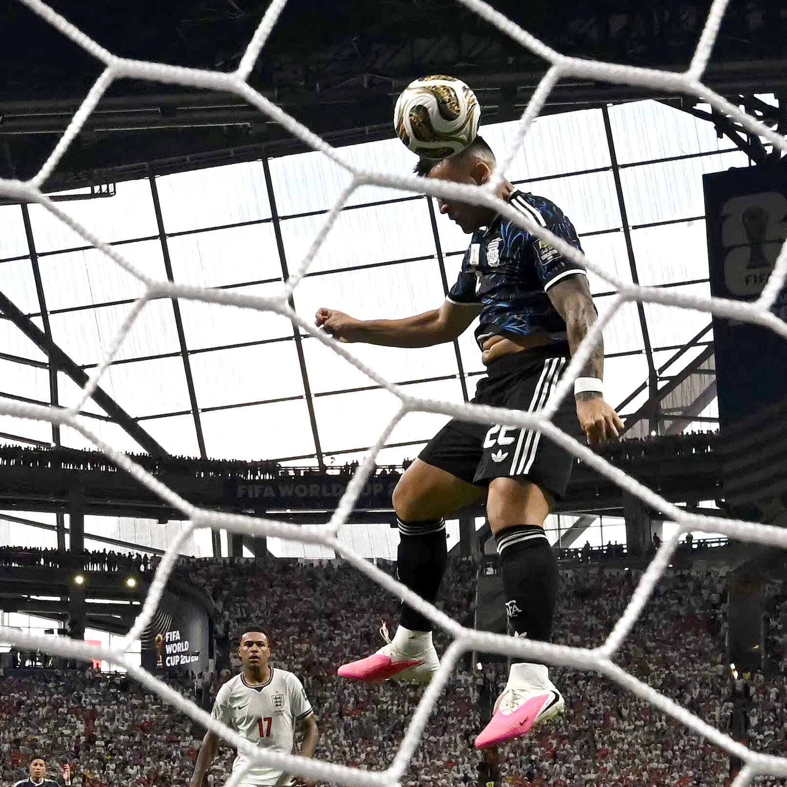 Argentina's national football team during the World Cup final against Spain.