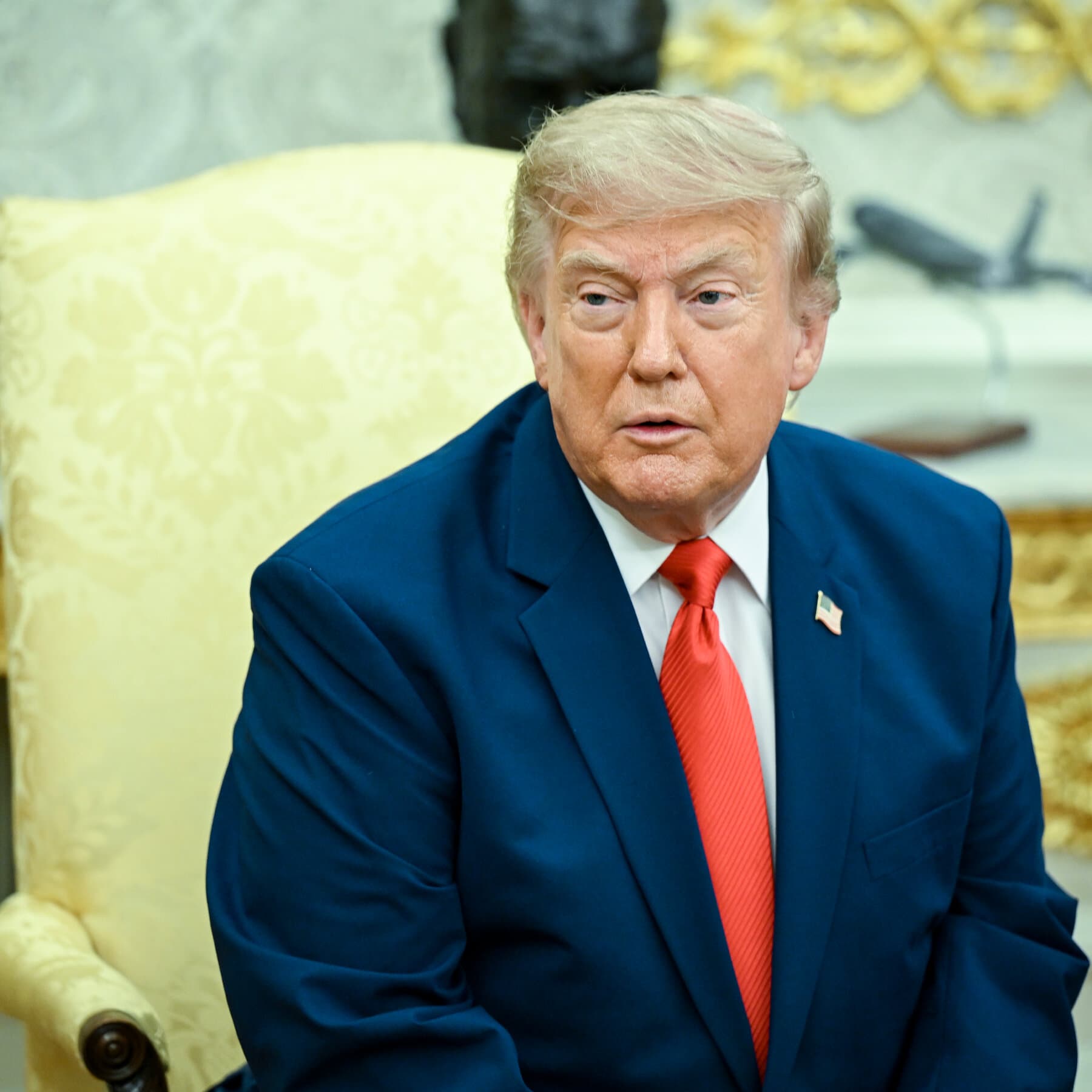 President Trump announcing tariffs on Canadian imports