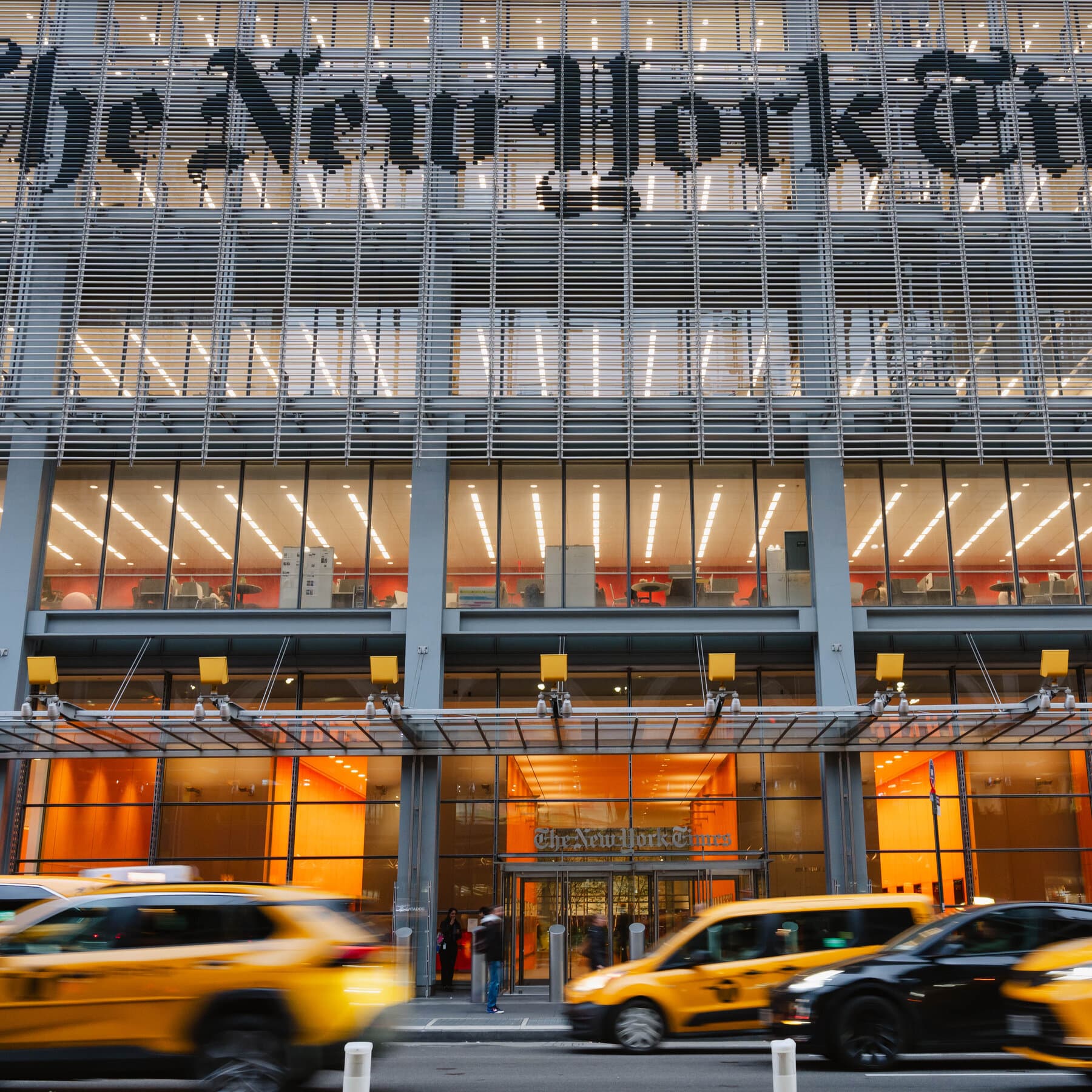 New York Times journalists discussing press freedom issues.