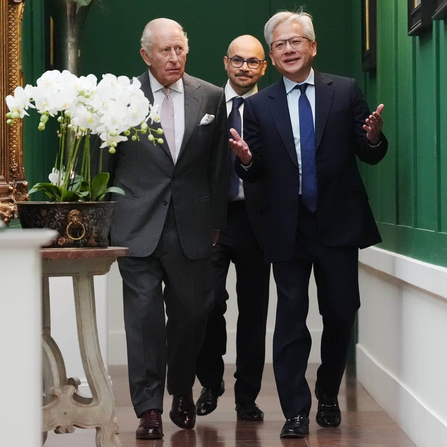 King Charles III meeting with AI executives to discuss safety risks in artificial intelligence development.