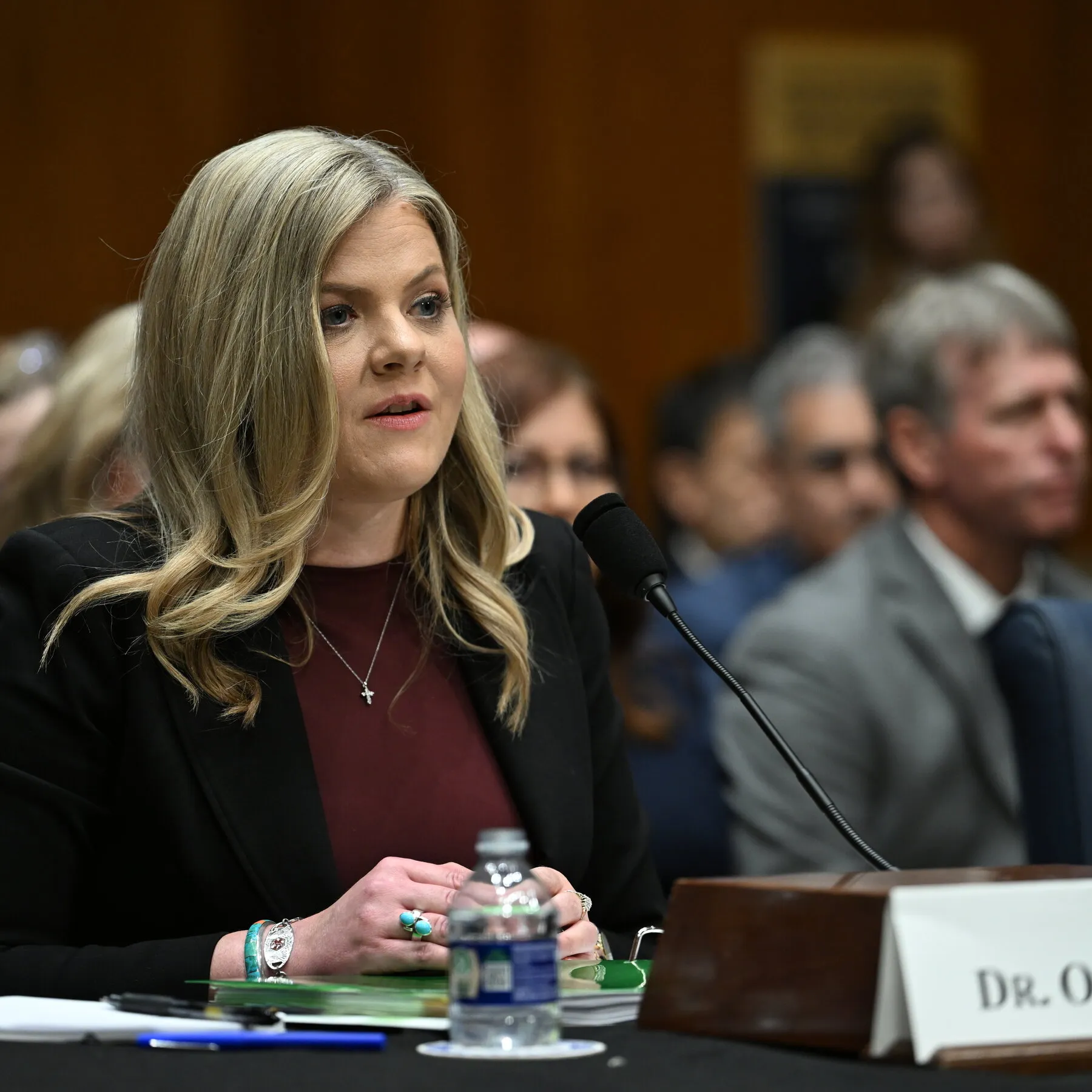 Dr. Heidi Overton during her Senate confirmation hearing discussing FDA regulations and vaccine safety.