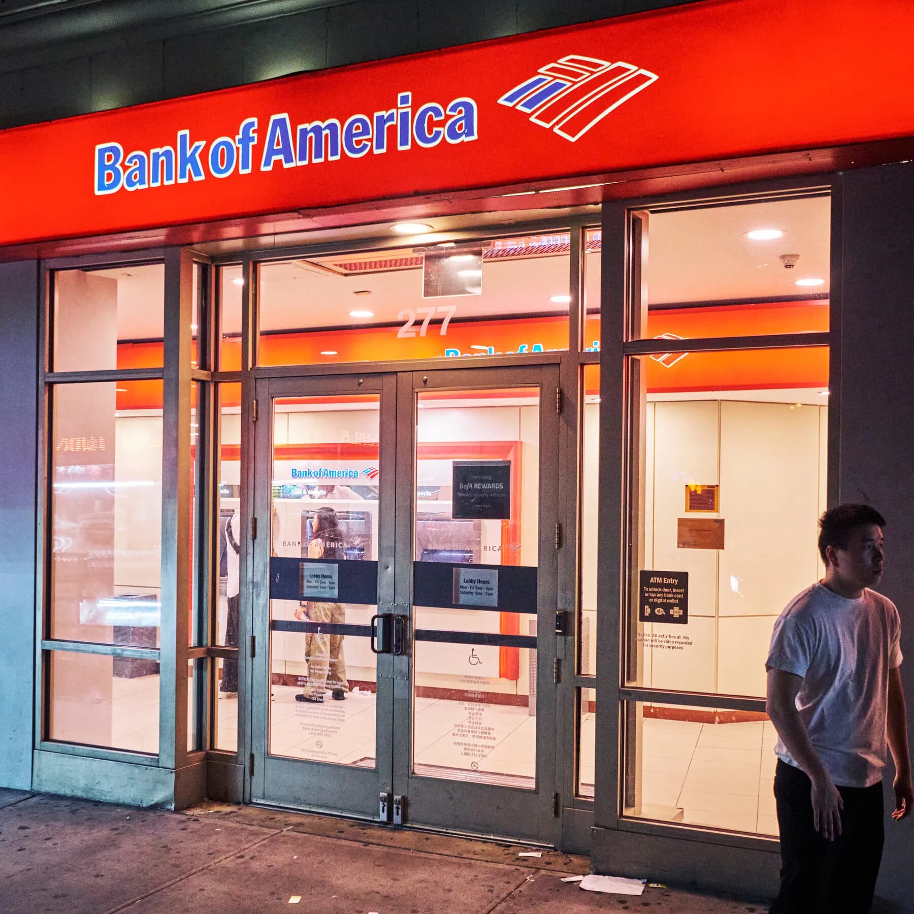 Infographic showing the flow of suspicious transactions related to Bank of America's $1.2 billion penalty for AML violations.