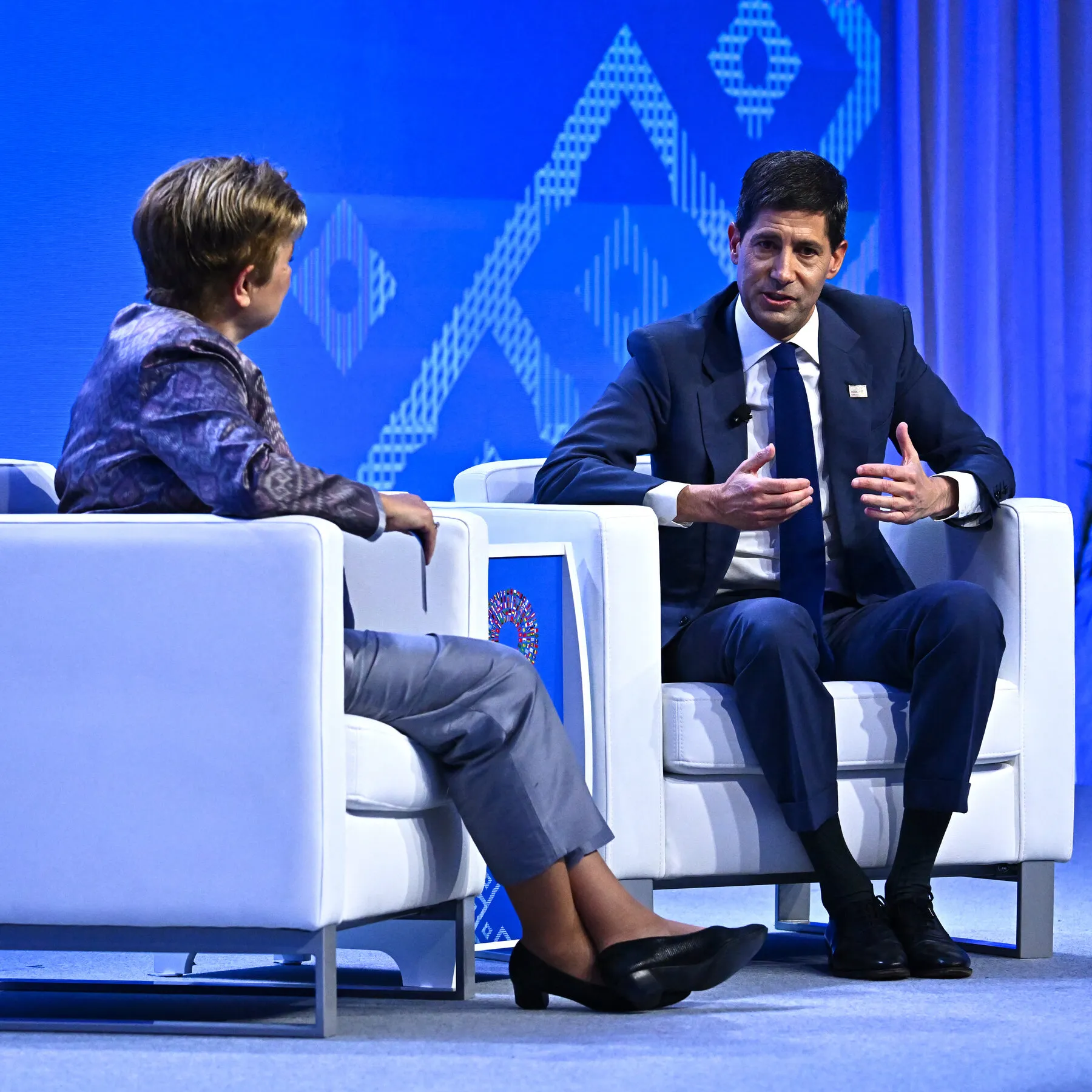 Federal Reserve Chair Kevin Warsh discussing monetary policy and inflation trends during a fireside chat.