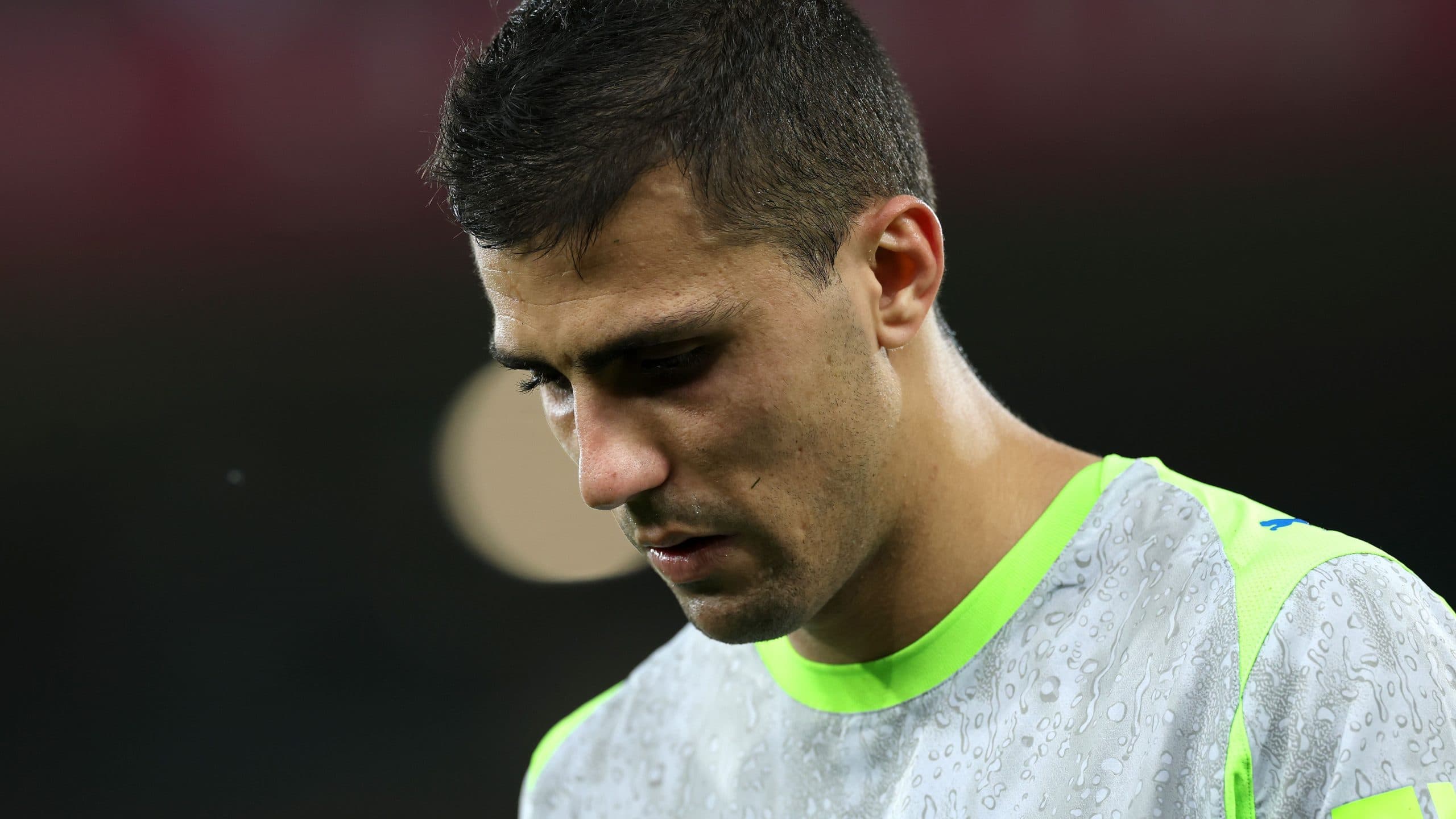 Rodri celebrating Spain's World Cup victory before surgery
