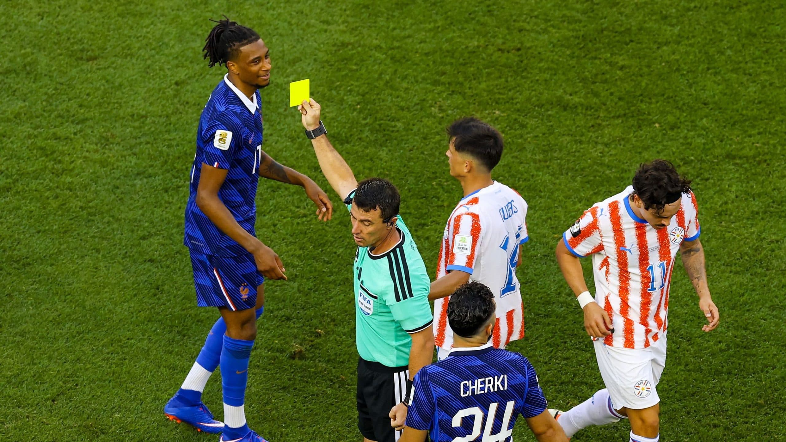Michael Olise in action during a match, highlighting his importance to the French team.