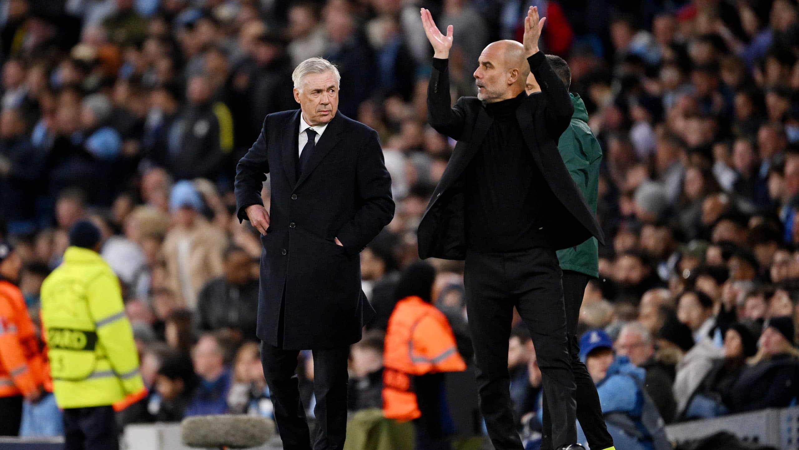 Pep Guardiola and Carlo Ancelotti in discussion for Italy's national team coach role.