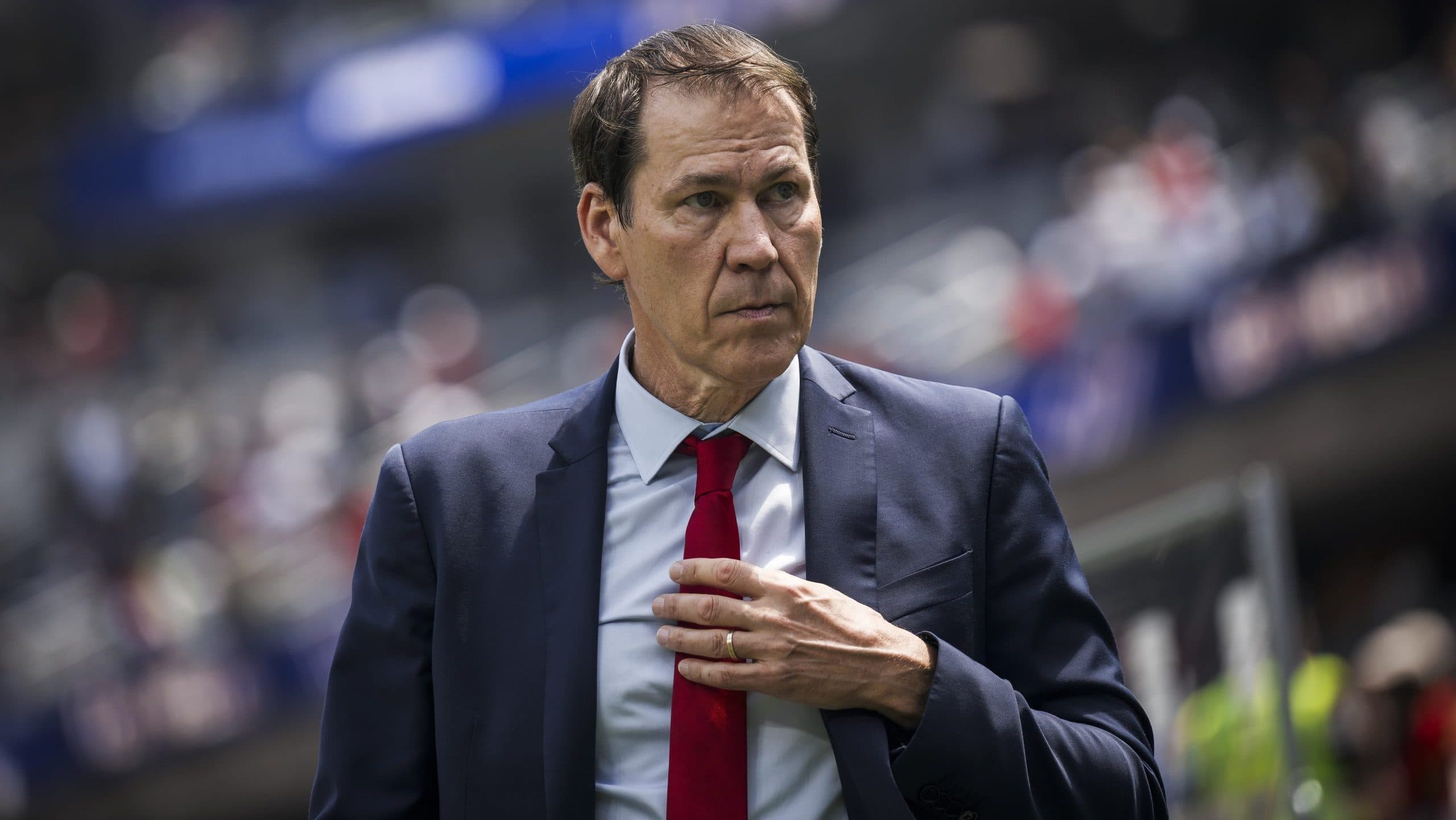 Rudi Garcia during his tenure as head coach of the Belgian national football team.