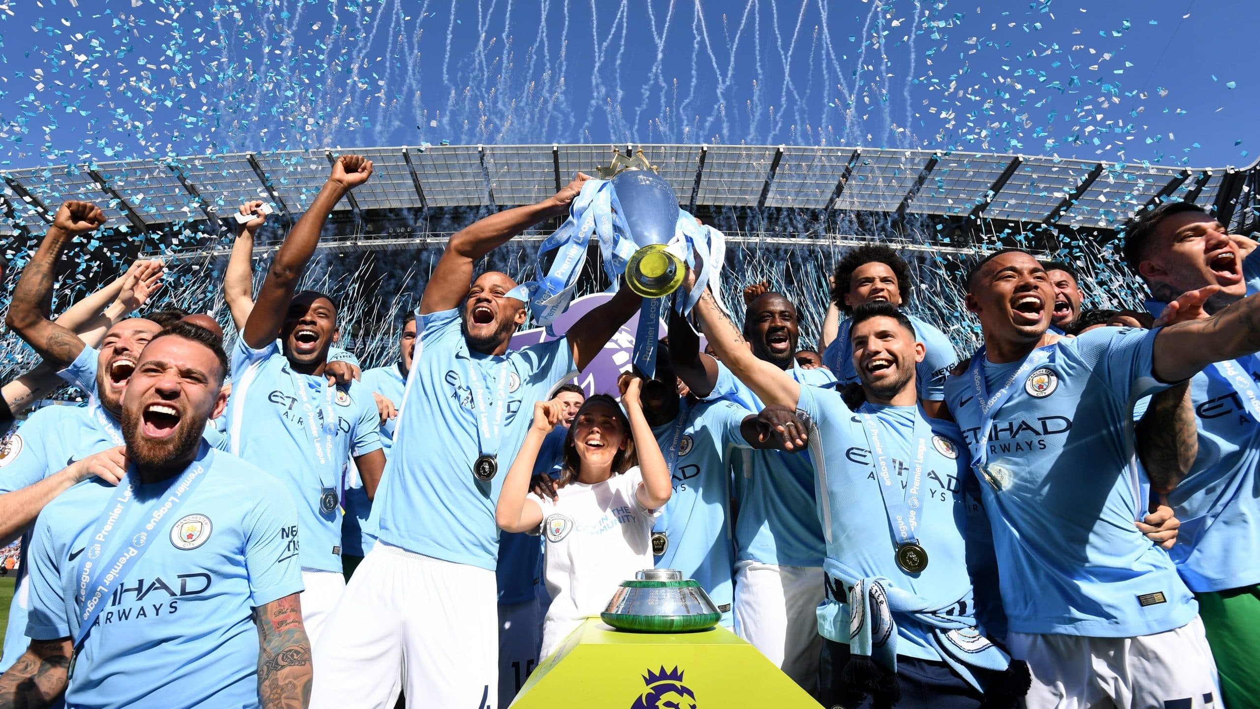 Infographic showing Manchester City's financial breaches timeline and implications for the Premier League.
