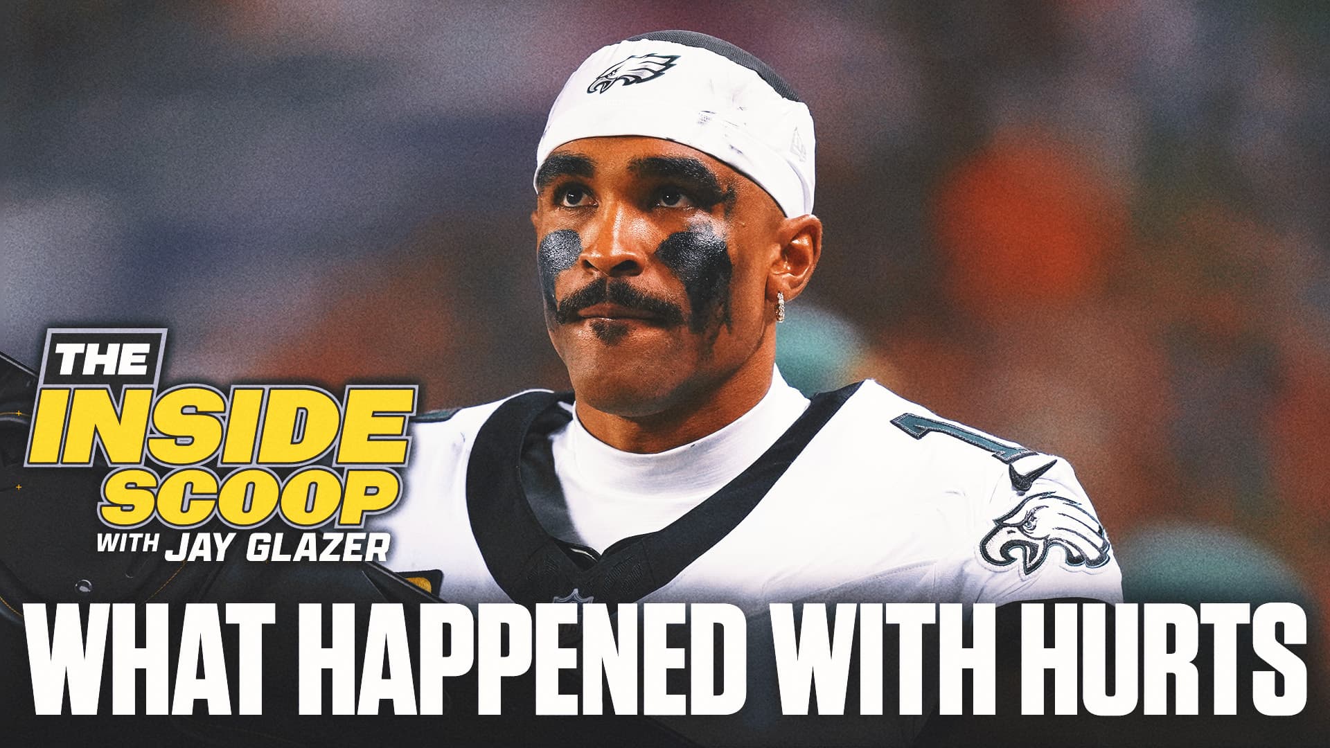 Clean graphic card displaying 120 days timeline for the NFL joint review of Jalen Hurts medical handling.