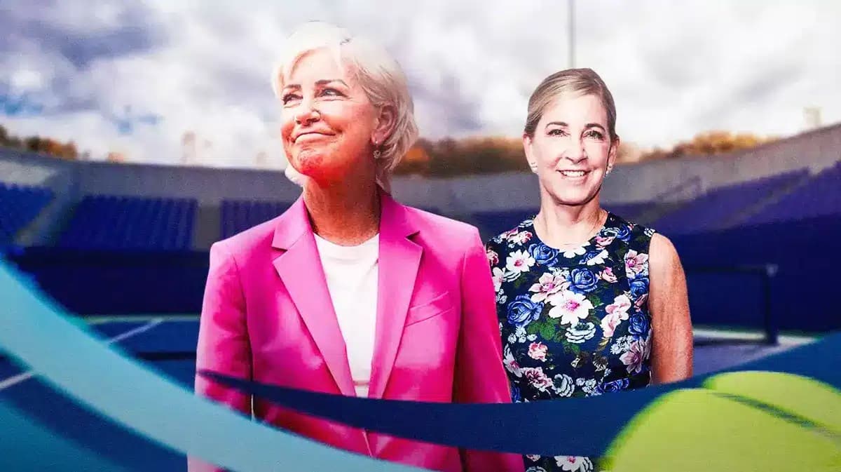 Chris Evert announcing her health status regarding ovarian cancer.