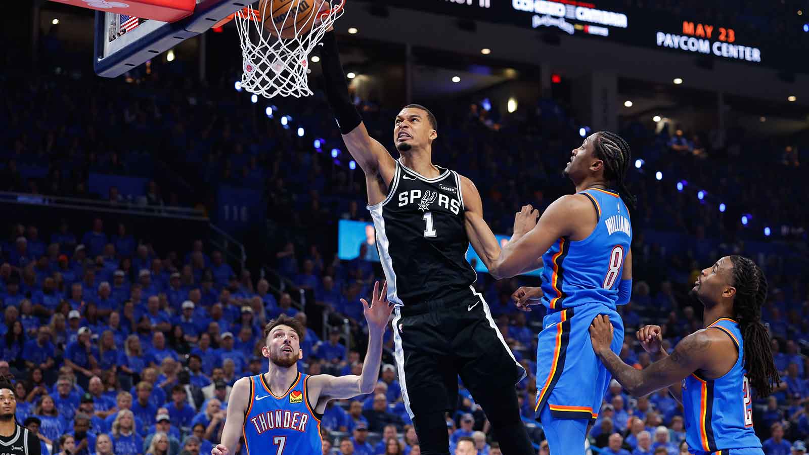 Oklahoma City Thunder Tie Western Conference Finals Against San Antonio Spurs