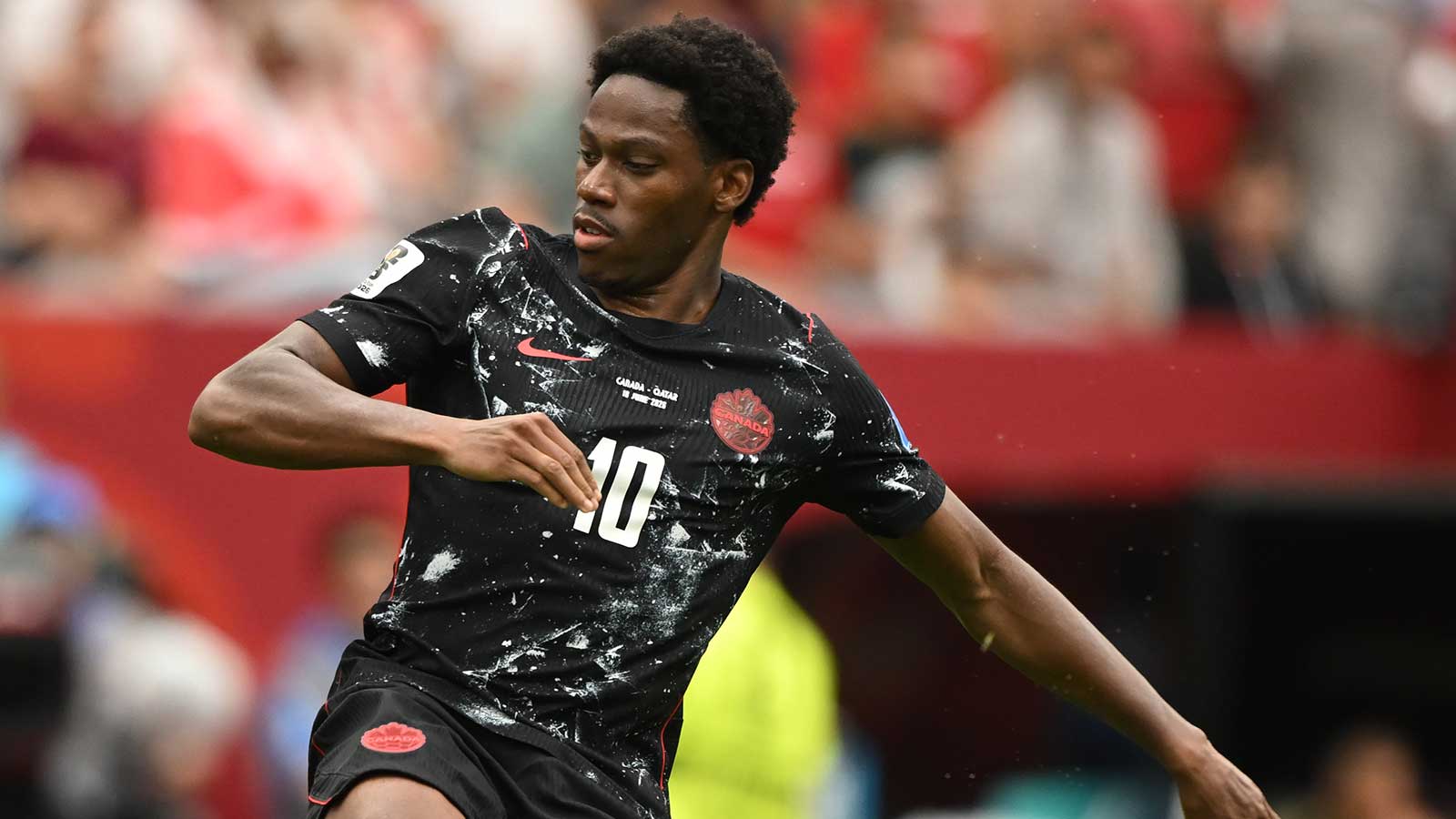 Canada celebrates its first World Cup victory against Qatar