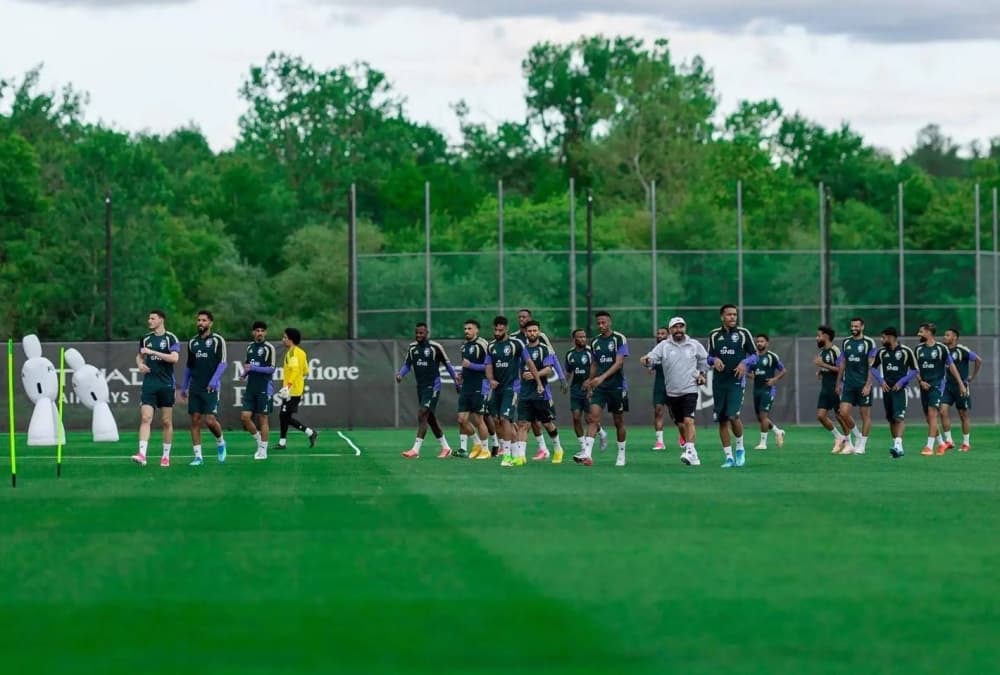 Saudi national football team training in New York ahead of World Cup