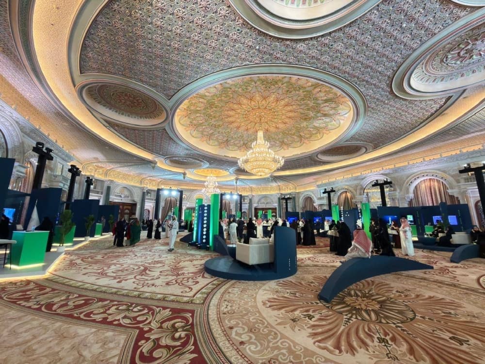 Participants at the UNESCO AI Ethics Forum in Riyadh discussing ethical AI governance and its implications.