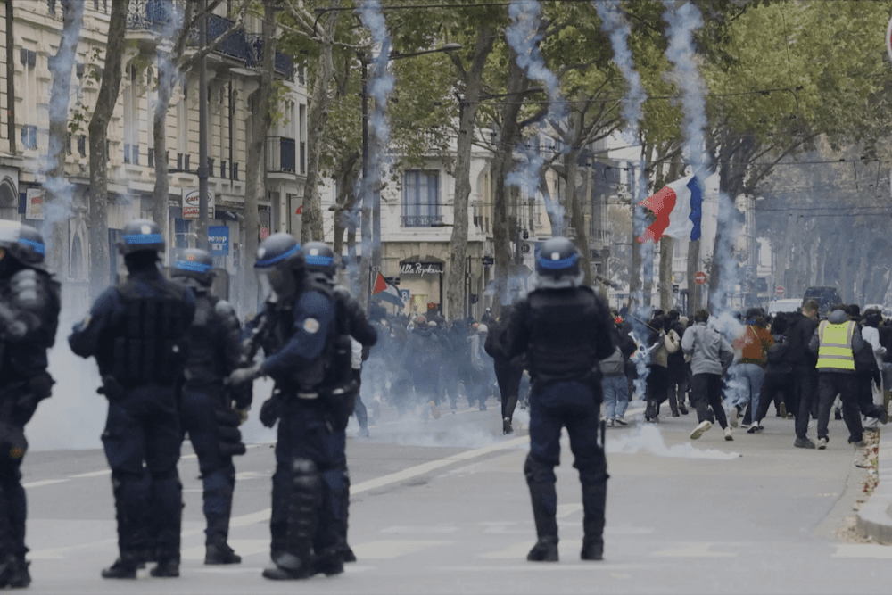 Protesters in Europe demanding better living conditions and public services during coordinated demonstrations.